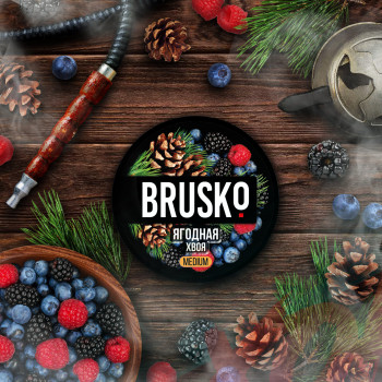 Кальянная смесь Brusko 50 гр. Medium Ягодная хвоя