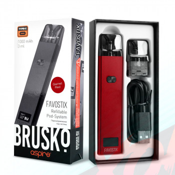 Pod-система Brusko FAVOSTIX, 1000 mAh, Red