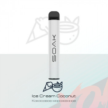 Электронное устройство SOAK 800 тяг Ice Cream Coconut