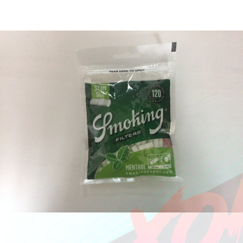 Сигаретные фильтры Smoking Slim Mentol 120 шт