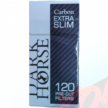 Сигаретные фильтры DarkHorse Pre - Cut Carbon 120*20